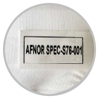 Masque Etiquette AFNOR-SPEC-S76-001